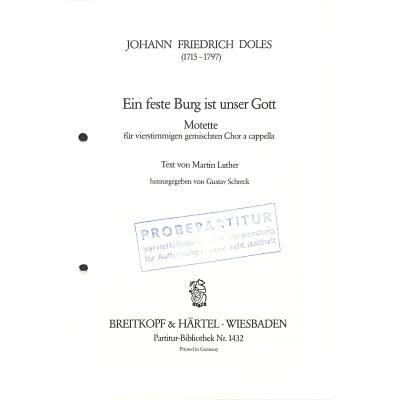 9790004200117 - Ein feste Burg ist unser Gott | Motette