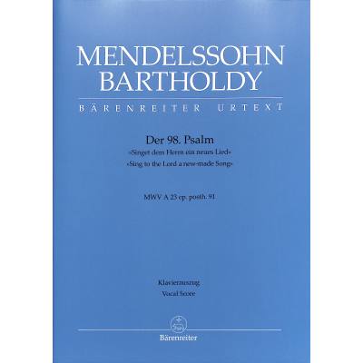 9790006531615 - Psalm 98 - singet dem Herrn ein neues Lied op 91 9790006531615 - Psalm 98 - singet dem Herrn ein neues Lied op 91