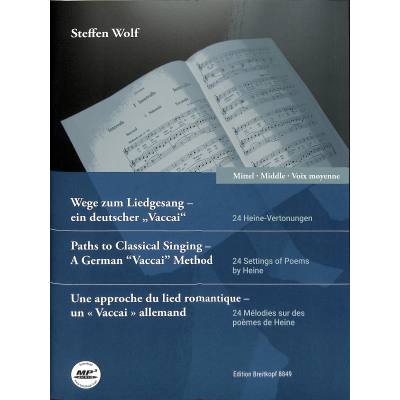 9790004184394 - Wege zum Liedgesang - mittlere Stimme (mit CD) - Steffen Wolf Kartoniert (TB)