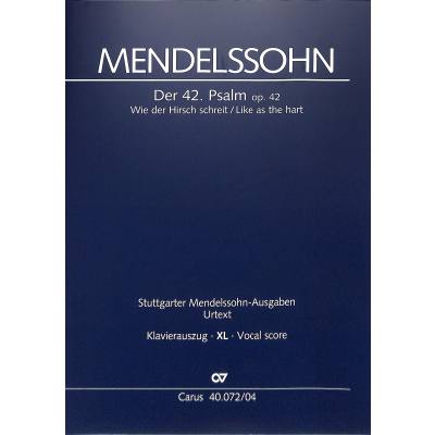 9790007170516 - Psalm 42 - Wie der Hirsch schreit nach frischem Wasser op 42