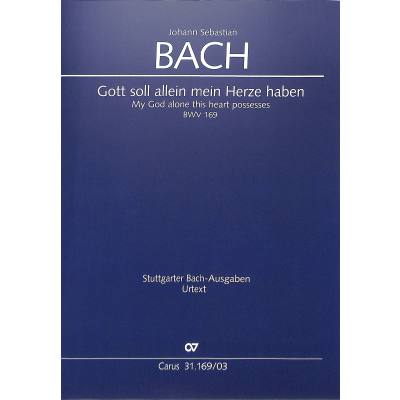 9790007170745 - Kantate 169 Gott soll allein mein Herze tragen