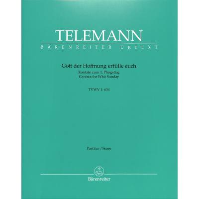 9790006562671 - Gott der Hoffnung erfülle euch TWV 1634 | Kantate