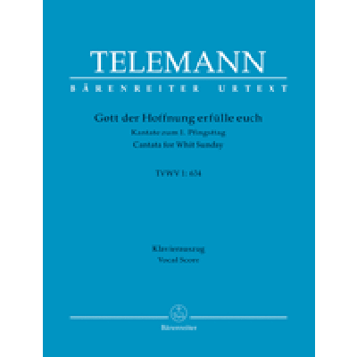 9790006562688 - Gott der Hoffnung erfülle euch TWV 1634 | Kantate