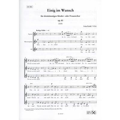 9790012199175 - Einig im Wunsch op 83 9790012199175 - Einig im Wunsch op 83