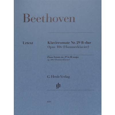 9790201813141 - Klaviersonate Nr 29 B-dur op 106 - Ludwig van - Klaviersonate Nr 29 B-dur op 106 (Hammerklavier) Beethoven Kartoniert (TB)