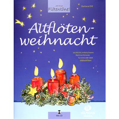 9783864340758 - Barbara Ertl - GEBRAUCHT Altflötenweihnacht Leichte bis mittelschwere Weihnachtslieder für eine oder zwei Altblockflöten inkl CD - Preis vom 02092023 050203 h