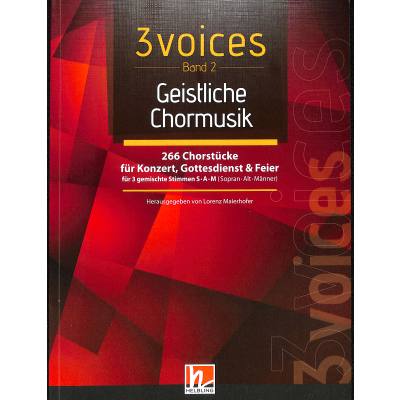 9783990355510 - 3 voices Band 2 - Geistliche Chormusik - Lorenz Maierhofer Kartoniert (TB)