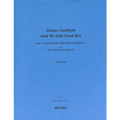9790204265374 - And we said good bye 9790204265374 - And we said good bye