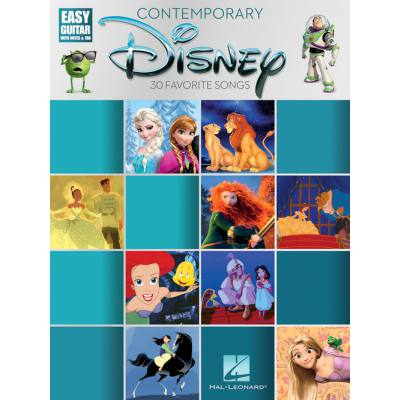 0888680645229 - Contemporary Disney Easy Guitar With Notes And Tab Kartoniert (TB)