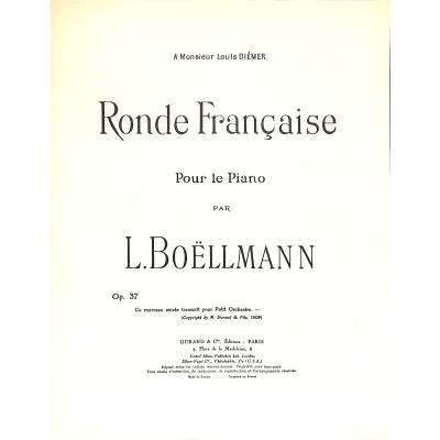 9790044027941 - Ronde francaise op 37 9790044027941 - Ronde francaise op 37