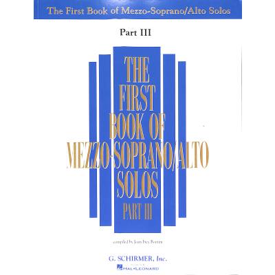 0073999297171 - The first book of mezzo soprano   alto solos 3