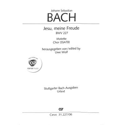 9790007165390 - Jesu meine Freude BWV 227 Motette 9790007165390 - Jesu meine Freude BWV 227 Motette