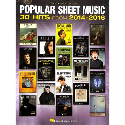 0888680630614 - Popular sheet music - 30 hits from 2014-2016