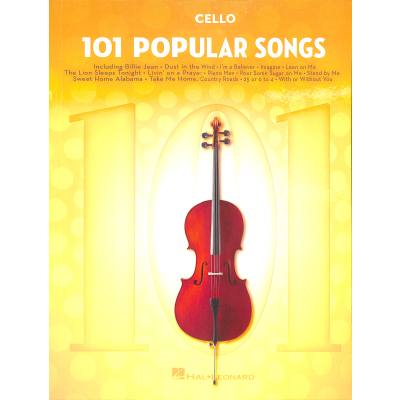 0888680671761 - Noten 101 popular Songs Cello Violoncello HL 224731 Hal Leonard