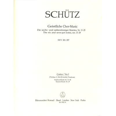 9790006542123 - Geistliche Chormusik SWV 369-380