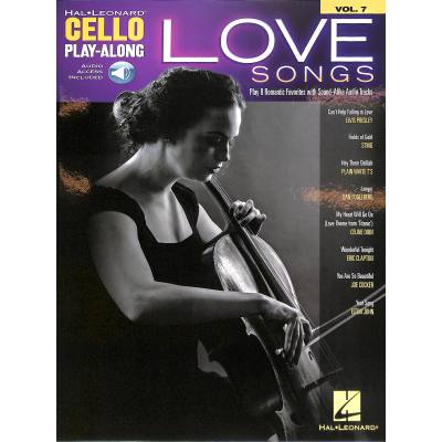 0888680662127 - Noten Love Songs Cello Play-Along Volume 7 incl Audio downloadcode HL 00211897