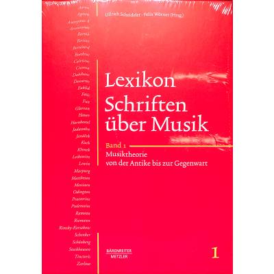 9783476025395 - Lexikon Schriften über Musik 1
