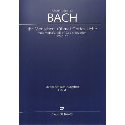 9790007186845 - Kantate 167 ihr Menschen rühmet Gottes Liebe BWV 167