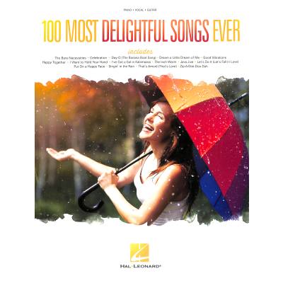 0888680065492 - Noten 100 most delightful songs ever Piano Voc Gitarre HL 145438