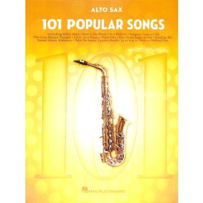 0888680671693 - 101 Popular Songs   101 Popular Songs -For Alto Saxophone- Kartoniert (TB)