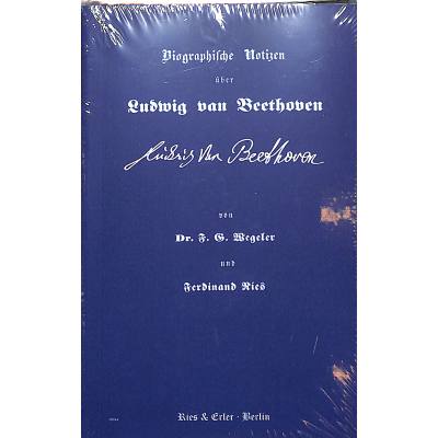 9783876760186 - Biographische Notizen über Ludwig van Beethoven - F G Wegeler Ferdinand Ries Kartoniert (TB)