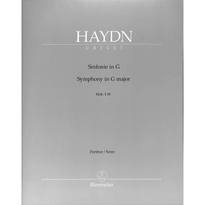 9790006565573 - Sinfonie 81 G-Dur Hob 1 81