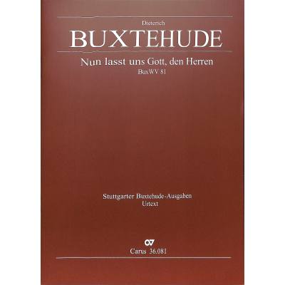 9790007188290 - Nun lasst uns Gott dem Herren Dank sagen BUXWV 81