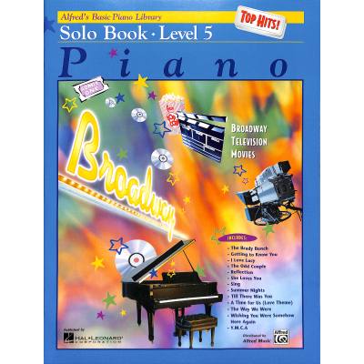 Alfred's basic piano library - Solo book 5 | Top Hits | Broadway