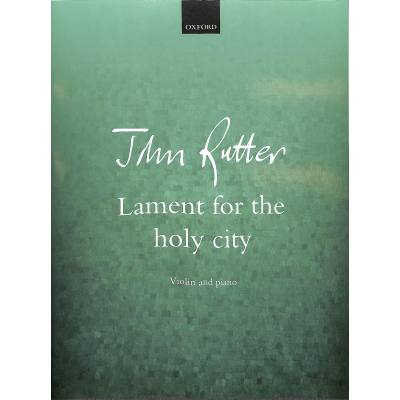 9780193523081 - Lament for the holy city