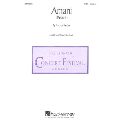0884088535544 - Amani | Peace