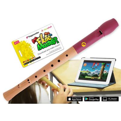 4250258311281 - Flute Master (App) mit Blockflöte aus Holz-Kunststoff (barocke Griffweise)