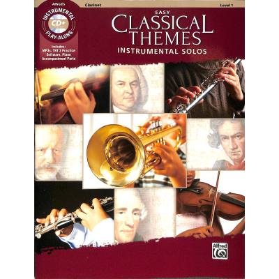 0038081536798 - Noten Easy classical themes solos incl CD Klarinette ALF 47047