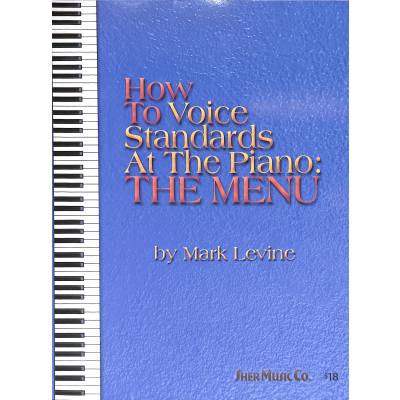 How to voice standards at the piano - the menu