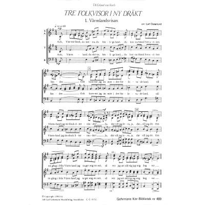 9790070012522 - Tre folkvisor i ny draekt 9790070012522 - Tre folkvisor i ny draekt