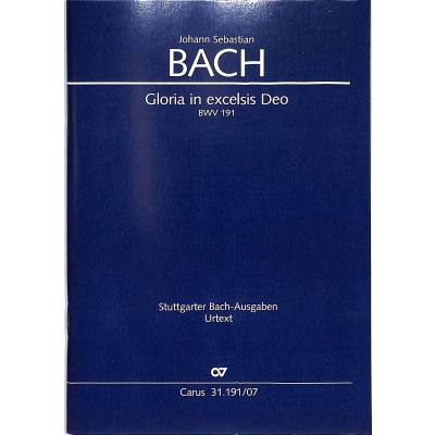 9790007242022 - Kantate 191 Gloria in excelsis deo BWV 191