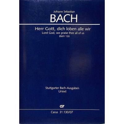 9790007242268 - Kantate 130 Herr Gott dich loben alle wir BWV 130