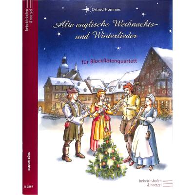 9790204428847 - Alte englische Weihnachts- und Winterlieder bearbeitet für Blockflötenquartett Partitur und Stimmen - Ortrud Hommes Kartoniert (TB)