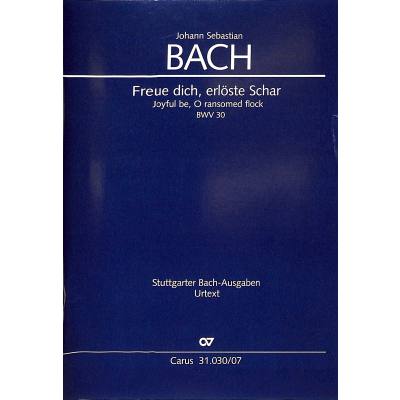 9790007142858 - Kantate 30 freue dich erlöste Schar BWV 30
