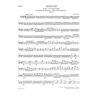 Sinfonie 45 fis-moll HOB 1/45 Abschied