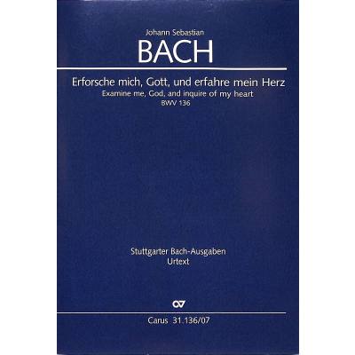 9790007244958 - Kantate 136 Erforsche mich Gott und erfahre mein Herz BWV 136