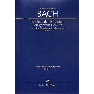9790007244996 - Kantate 174 ich liebe den Höchsten von ganzem Gemüte BWV 174