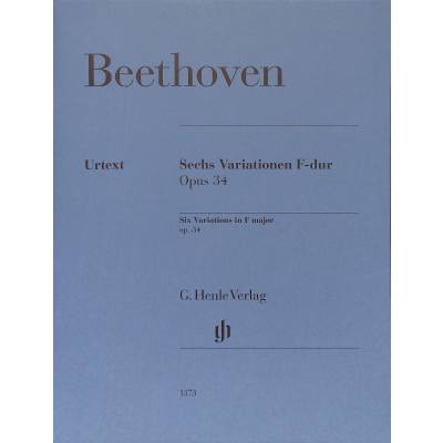 9790201813738 - Sechs Variationen F-dur op 34 Klavier - Ludwig van - Sechs Variationen F-dur op 34 Beethoven Kartoniert (TB)