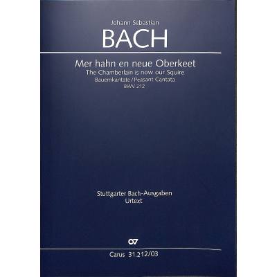 9790007187545 - Bauernkantate BWV 212 | Mer Hahn en neue oberkeet