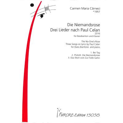 9790500120421 - Die Niemandsrose | 3 Lieder nach Paul Celan 9790500120421 - Die Niemandsrose | 3 Lieder nach Paul Celan