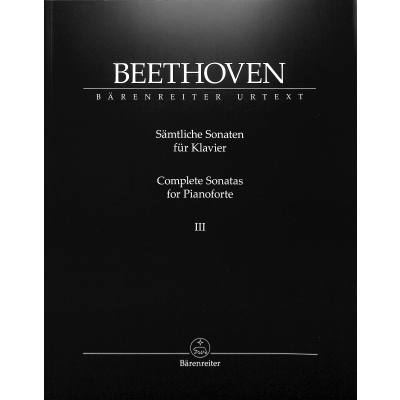 9790006567393 - Sämtliche Sonaten für Klavier III Partitur - Ludwig van Beethoven Kartoniert (TB)