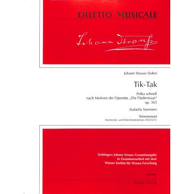 9790012203377 - Tik Tak Polka op 365 nach die Fledermaus 9790012203377 - Tik Tak Polka op 365 nach die Fledermaus