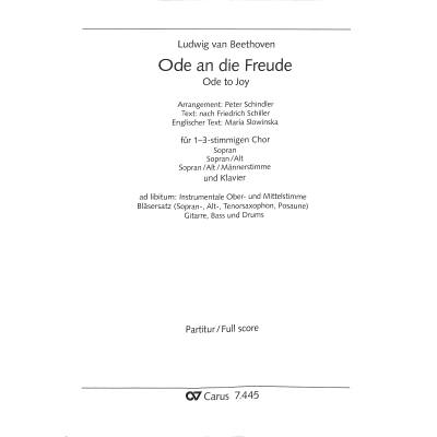 9790007250027 - Ode an die Freude