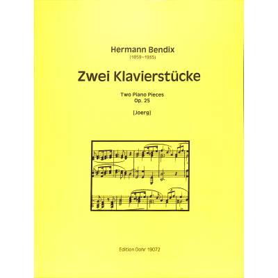 9790202040720 - 2 Klavierstücke op 25