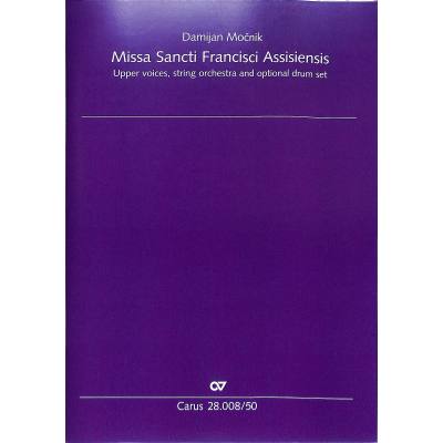 9790007186593 - Missa sancti Francisci Assisiensis