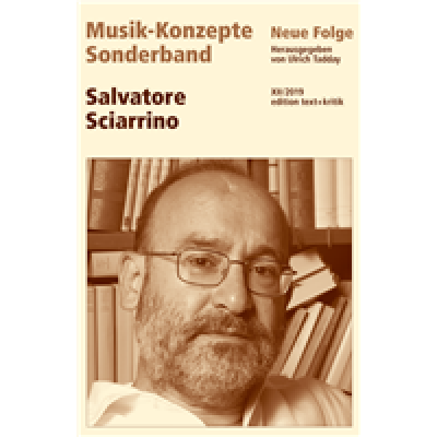 9783869168234 - Musik-Konzepte (Neue Folge) Sonderband   Salvatore Sciarrino Kartoniert (TB)